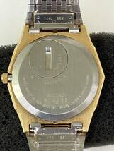 【M350】貴重品 未使用品 デッドストック SEIKO KING QUARTZ 5856-8080 10角形ベゼル 3針 SGPケース メンズ 腕時計 稼働品 小札付き_画像7