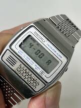 【M334】SEIKO C359-5000 カリキュレーター SSケース デジタル 稼働品 腕時計 中古_画像7