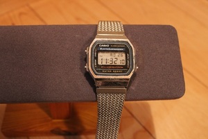 CASIO A168WA-1A2WJR チープカシオ チプカシ カスタム ダメージルック レリック加工 ビンテージ加工 中古 送料無料