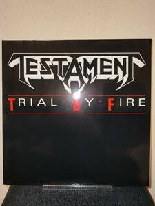 極美盤 Testament / Trial By Fire GATEFOLD 12inch MEGAFORCE GERMANY 786 595-0 88年 アルバム未収録トラック収録 テスタメント独