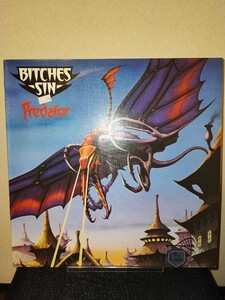 極美盤! NWOBHM UK orig Bitches Sin / Predator HEAVY METAL RECORDS HMR LP4 加工ジャケ ロドニーマシューズ rodney matthews