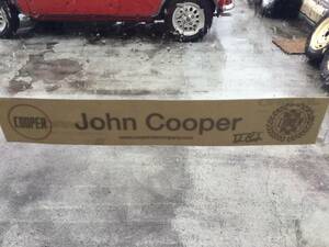 ローバーミニ　ジョンクーパー裏張りステッカー 50mmx290mm john cooper サインロゴ