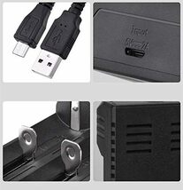 U4 充電器 リチウムバッテリー充電器 USB 2a入力急速 18650 26650 リチウムイオン電池適用_画像2