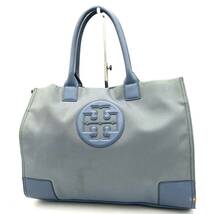 E☆良品/高級感溢れる!!'名作Tロゴワッペン' TORY BURCH トリーバーチ 大容量 ハンドバッグ 手提げ 肩掛け トートバッグ レディース 婦人鞄_画像1