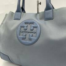 E☆良品/高級感溢れる!!'名作Tロゴワッペン' TORY BURCH トリーバーチ 大容量 ハンドバッグ 手提げ 肩掛け トートバッグ レディース 婦人鞄_画像3