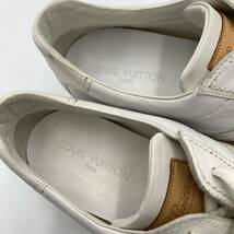 1円~ ☆ 高級ラグジュアリー靴 'イタリア製' Louis Vuitton ルイヴィトン GO1016 06年製 レザー ローカット スニーカー 10 28.0cm シューズ_画像8
