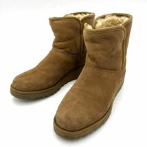 G ＊ 履き心地抜群 '人気モデル' UGG アグ KRISTIN クリスティン 本革 厚底 ムートン ブーツ 22cm レディース 1012497_画像1