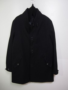 希少 国内正規品 ZARA MAN BLACK TAG ザラ マン フロント フック デザイン コート ブラック黒309I