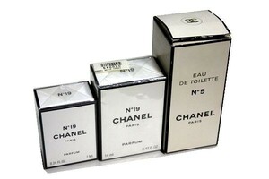 ■送料込み■ CHANEL シャネル N°5 (5番) トワレ N°19 (19番) パルファム 計3点 19番2点は未開封 5番は開封品 現状品 a5254