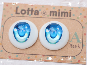 【Type6　アクアブルー　A品】レジンアイ 22mm相当 Lotta mimi