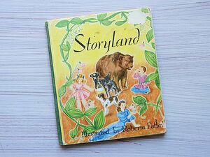 ★アメリカ/ヴィンテージ絵本/Storyland/ストーリーランド/1946年★お話絵本/ミニ絵本/レトロ絵本/洋書絵本/英語★