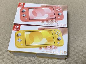 ★新品未使用品★任天堂 Nintendo SwitchLiteニンテンドースイッチライト イエロー&コーラルピンク 2台セット HDH-S-PAZAA HDH-YAZAA 最終