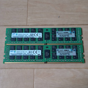 SAMSUNG 計64GB 32GB 2Rx4 PC4-2133P-RA0 サーバー用32GB×2枚 DDR4-17000