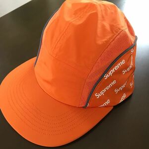 Supreme 18SS Diagonal Logo Side Panel Camp Cap シュプリーム キャンプキャップ オレンジ