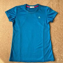 le coq sportif ルコック 半袖Tシャツ 半袖 速乾シャツ スポーツウェア 運動着 Lサイズ 丸首 レディース_画像1