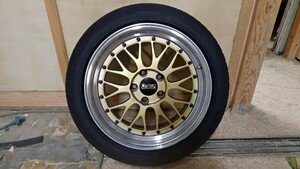 BBS LM 17インチ ゴールド LM075 PCD114.3 5穴 9J +40 2本