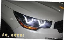 右ハンドル、日本光軸仕様 CitroenC4L用右ハンドル車用ライトledヘッドライト2012-2014 Right hand drive car lights for Citroen C4L le_画像3