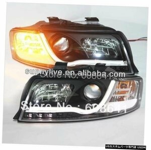 右ハンドル、日本光軸仕様 アウディA4B6用LEDヘッドライトLEDヘッドランプ2001- 2004年V2タイプ LED Head Light For Audi A4 B6 LED head