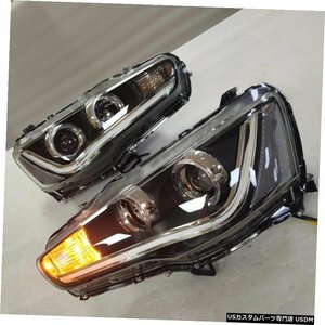 右ハンドル、日本光軸仕様 l Mitsubishi Lancer ExceedLEDヘッドランプAngelEyes 08-up YZ V2タイプ l For Mitsubishi Lancer Exceed LED