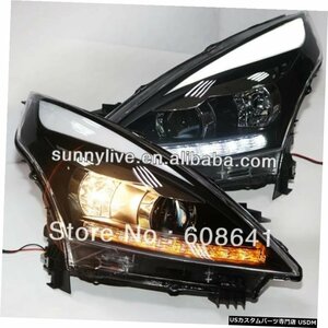 右ハンドル、日本光軸仕様 日産2008-11V4用TeanaAngelEyes LEDヘッドライトタイプ Teana Angel Eyes LED Head Lights for NISSAN 2008-11