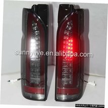 右ハンドル、日本光軸仕様 トヨタハイエースフルLEDテールライトスモークブラックカラー2014-UPSN For TOYOTA HIACE Full LED Tail Light_画像3