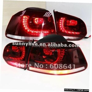 右ハンドル、日本光軸仕様 VWゴルフ6LEDテールランプV3タイプ For VW Golf 6 LED Tail Lamp V3 Type