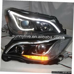 右ハンドル、日本光軸仕様 LEDフロントライトスバルフォレスターLEDヘッドランプ2013-2017LD led FRONT LIGHT For Subaru Forester LED H