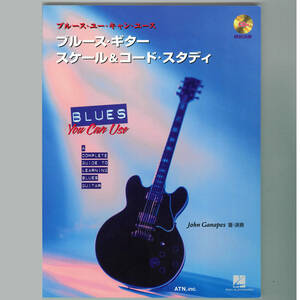 【送料無料！】エレキ・ギター教則本「タブ譜付　ブルースユーキャンユース　ブルースギター／スケール＆コードスタディ」模範演奏CD付