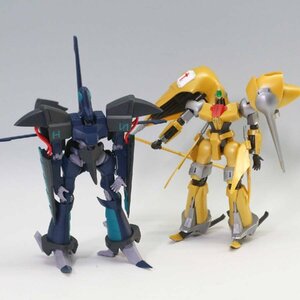 組立済 スミ入れ エルガイム HG プラモデル アトール/オージ 完成品【パーツ欠品有】◆773f01