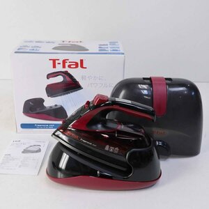 美品 T-fal ティファール コードレススチームアイロン フリームーブ ミニ 5020 レッド系 軽量 パワフルスチーム★776v15