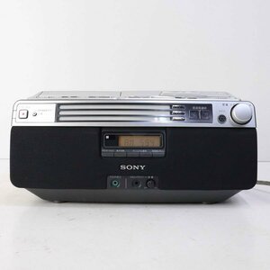 動作品 訳あり SONY ソニー CDラジオカセットレコーダー CFD-A100TV リモコン欠品★777v24