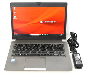 ☆ Dynabook R63/M Core i5-8250U 1.6(3.4)GHz/SSD 256GB/8GB/13.3W FHD 1920x1080/無線/Bt/カメラ/Office 2021/最新W11 & リカバリ ☆0236