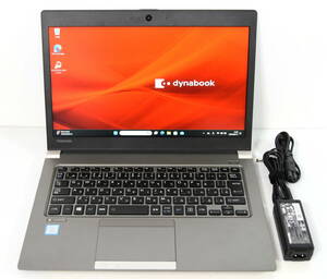 ☆ 東芝 dynabook R63/J Core i5-8250U 1.6(3.4)G 8CPU/SSD 256GB/8GB/FHD 1920x1080/無線/Bt/カメラ/Office 2021/最新W11&リカバリ ☆0218