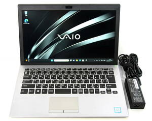 ☆ VAIO S13 Core i5-8250U 1.6(3.4)GHz/NVMe 256GB/13.3W FHD 1920x1080/無線/Bluet/カメラ/BL-KB/Office 2021/最新W11 & リカバリ ☆0222