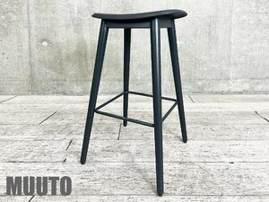 MUUTO/ムート■FIBER COUNTER STOOL WOOD BASE / ファイバーカウンタースツール ウッドベース■北欧■ブラック