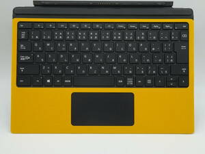 動作保証 Surface Pro 純正キーボード 1725 黒 新品イエロースウェード保護シート付 ブラック　FMM-00019