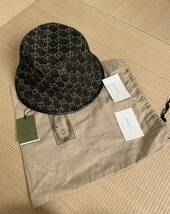 本物　新品　未使用　Gucci グッチ　帽子 バケットハット　メンズ レディース 黒 S サイズ_画像1