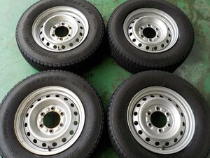 D15151(2 トヨタ カムロード 純正 スチール ブリザック Ｗ９７９ 195/75R15 109/107L LT 付き ５Ｊ +３０ ＰＣＤ１３９．７