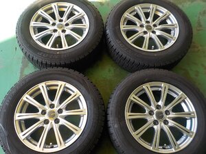 D15029 ＭＩＬＬＯＵＳ カローラスポーツ ツーリング ５０系 プリウス 等 ウィンターMAXX 195/65R15 付き ６．５Ｊ +４０ PCD100 5穴