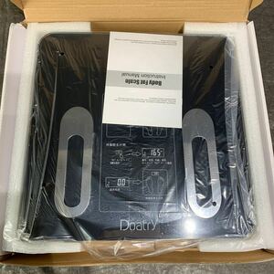 未使用品　体重計　Doatry Body Fat Scale ブラック　Max180kg Div100g