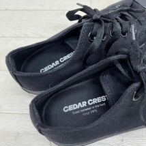 1365◎ CEDAR CREST セダークレスト 靴 シューズ スニーカー ローカット フラット ソール カジュアル ブラック レディース23.5_画像8