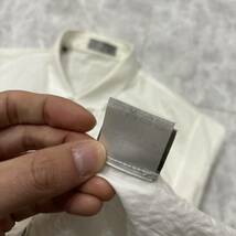 1円~ ＊ イタリア製 国内正規品 '高級紳士服' Dior Homme ディオールオム 長袖 BEE ビー刺繍 比翼 シャツ size37 メンズ トップス _画像7