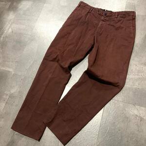 H ☆ 人気モデル!! '洗練されたデザイン' INCOTEX インコテックス HIGH COMFORT SLIM FIT 厚手 コットンパンツ チノパン size:48 ボトムス