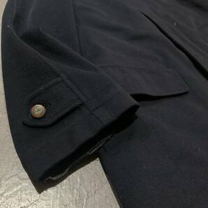 QQ1☆ 高級感溢れる!! '裏地チェック柄' CORNELIANI コルネリアーニ 比翼仕立て WOOL100% ステンカラーコート 46 メンズ アウター 紳士服の画像5