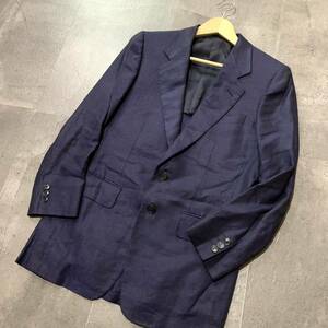 C ☆ 至高の一品 'イタリア製' Ermenegildo Zegna エルメネジルドゼニア PURE LINEN リネン100% テーラードジャケット size:44 高級紳士服