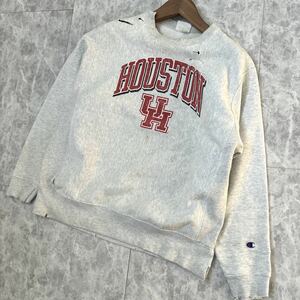 XX ＊ 古着 '希少 80's~90's ビンテージ' Champion チャンピオン REVERSE WEAVE リバースウィーブ HOUSTON スウェット トレーナー 2XL 