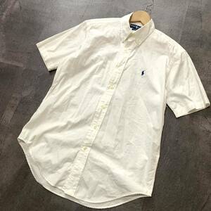 B ☆ 人気モデル!! '国内正規品' RALPH LAUREN ラルフローレン CLASSIC FIT 半袖 コットン100% ボタンダウンシャツ size:M トップス 紳士服