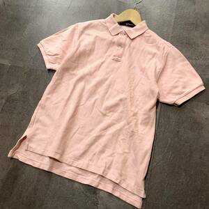 B ☆ 人気モデル!! '国内正規品' RALPH LAUREN ラルフローレン 半袖 コットン100% ポロシャツ 古着 size:L レディース トップス 婦人服