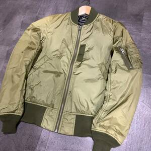 F ▼ 洗練されたデザイン!! '着心地抜群' ALPHA INDUSTRIES アルファ インダストリーズ ミリタリー 中綿 MA1 フライトジャケット size:M