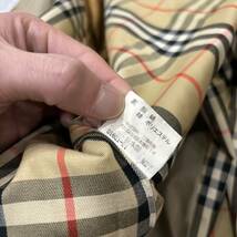 1円~ ＊ 日本製 '高級紳士服' 名作モデル BURBERRY LONDON バーバリー 裏地 ノバチェック トレンチコート 94-175-6 メンズ アウター _画像7